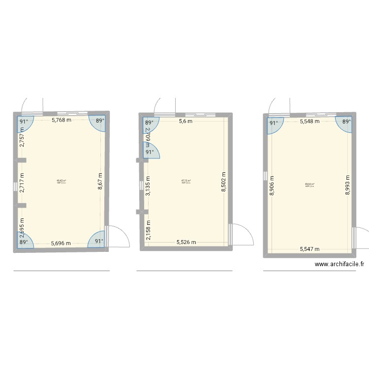 PORTSEC BOUTIQUE. Plan de 3 pièces et 146 m2
