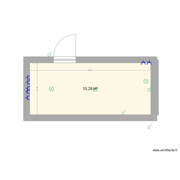 Fromagerie. Plan de 1 et 10 m² Fromagerie. Plan de 1 et 10 m²