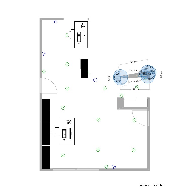 Bureau. Plan de 0 pièce et 0 m2