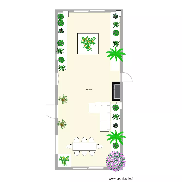 plan veranda. Plan de 1 et 89 m² plan veranda. Plan de 1 et 89 m²