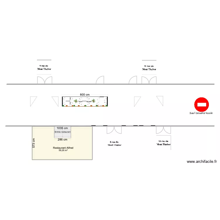 Terrase Estivale Alfred 2. Plan de 