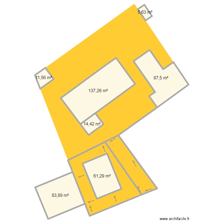Découpe 15 m. Plan de 0 pièce et 0 m2