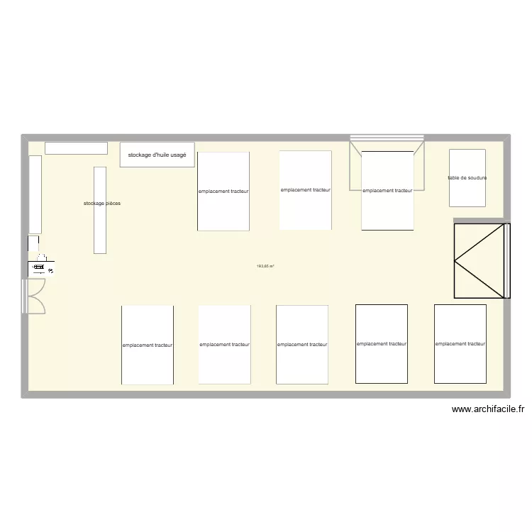 tdhdt. Plan de 1  et 194 m²