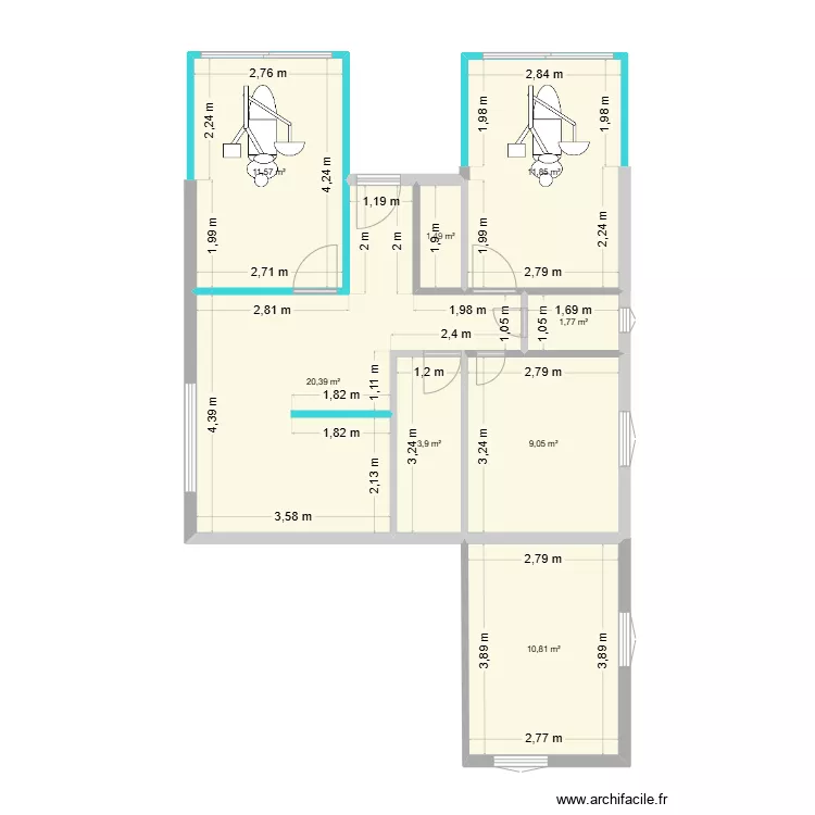 9 stade villa aiguillon rdc essai 1. Plan de 0 pièce et 0 m2
