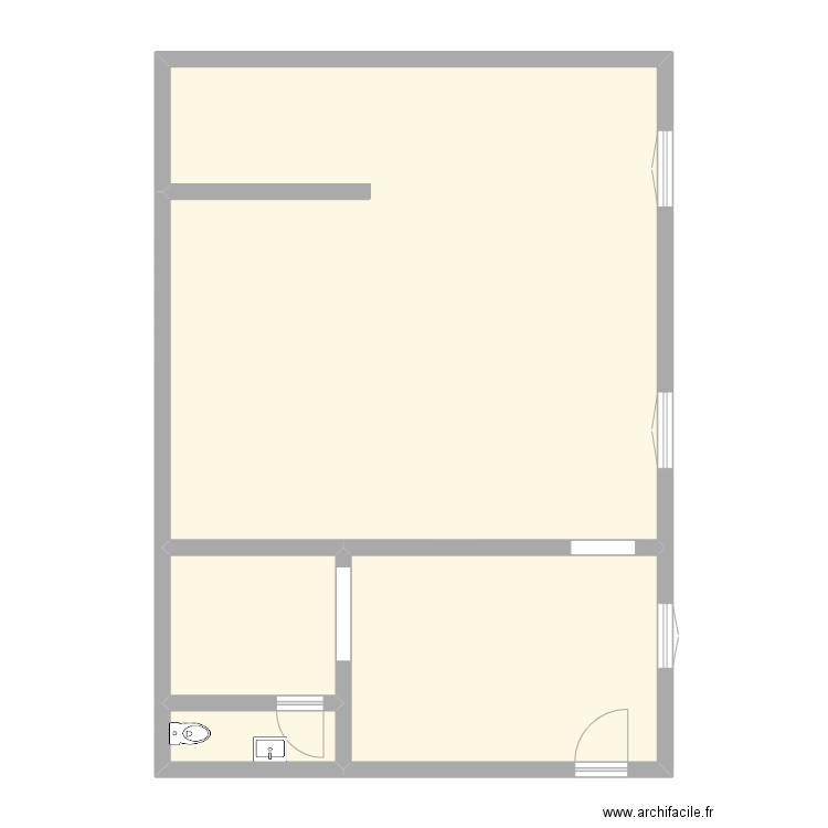 TL3. Plan de 4 pièces et 93 m2