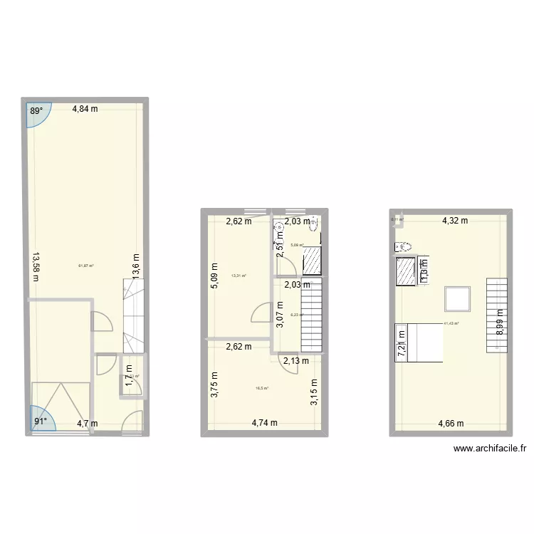 52RDR plans. Plan de 