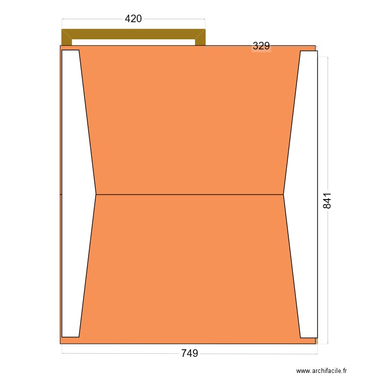 Maison Le Havre V2. Plan de 6 pièces et 76 m2