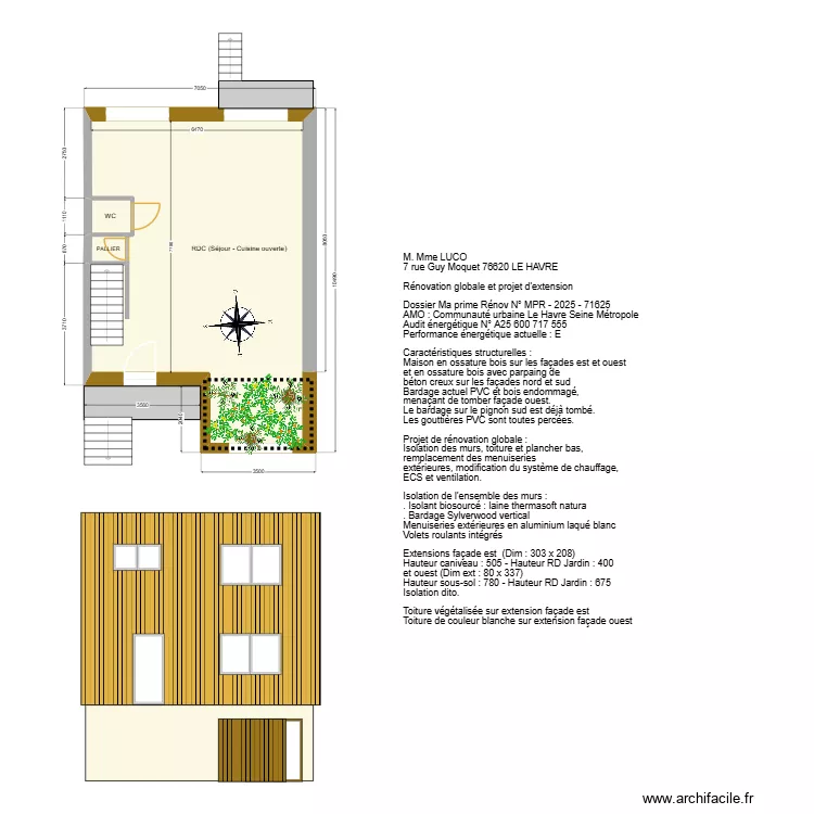 Maison Le Havre V2. Plan de 15 pièces et 183 m²