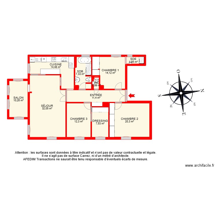 BI26793-. Plan de 20 pièces et 162 m2