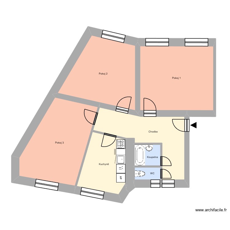 U stromovky 273, byt 7. Plan de 0 pièce et 0 m2