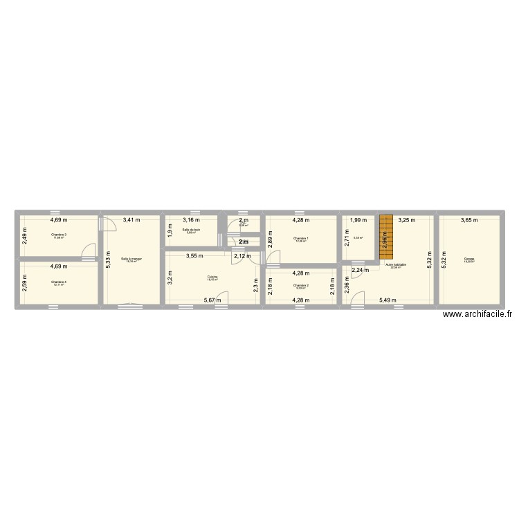 Maison. Plan de 0 pièce et 0 m2