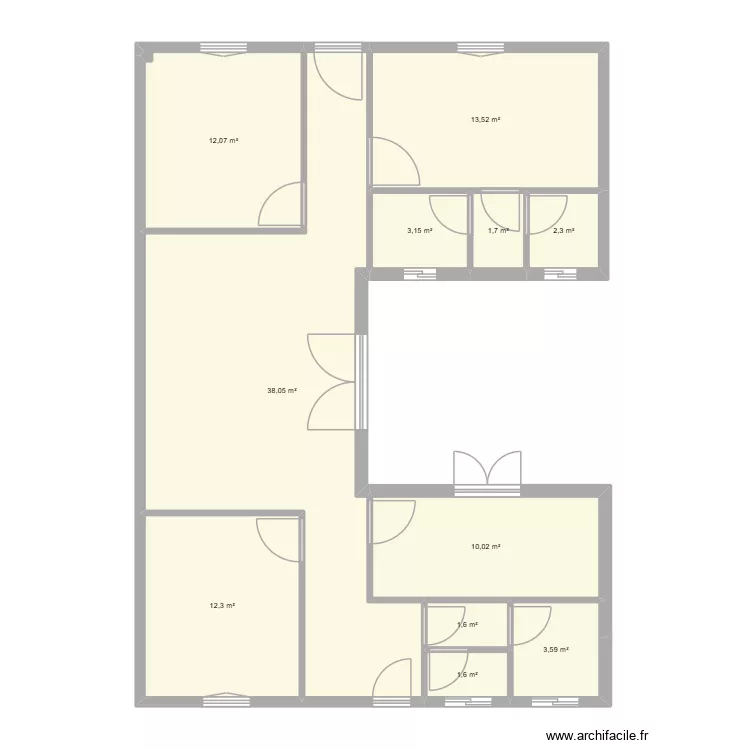 Bondy 2. Plan de 11 Pièces et 100 m² Bondy 2. Plan de 11 Pièces et 100 m²