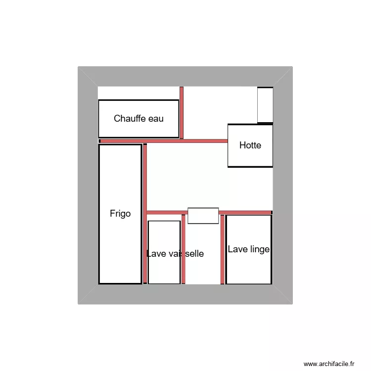 Zhi Cuisine. Plan de 1 Pièce et 6 m² Zhi Cuisine. Plan de 1 Pièce et 6 m²