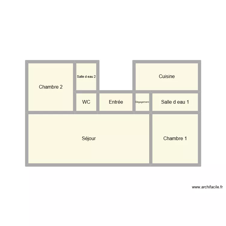 2503 LE TOUX. Plan de 