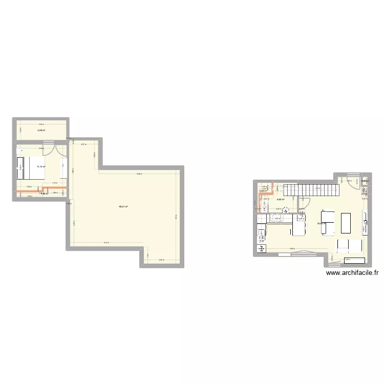 plan 3. Plan de 8 et 107 m² plan 3. Plan de 8 et 107 m²