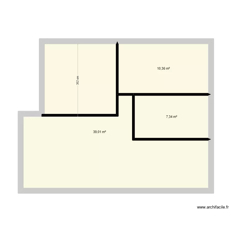 Appart Montfavet 2. Plan de 