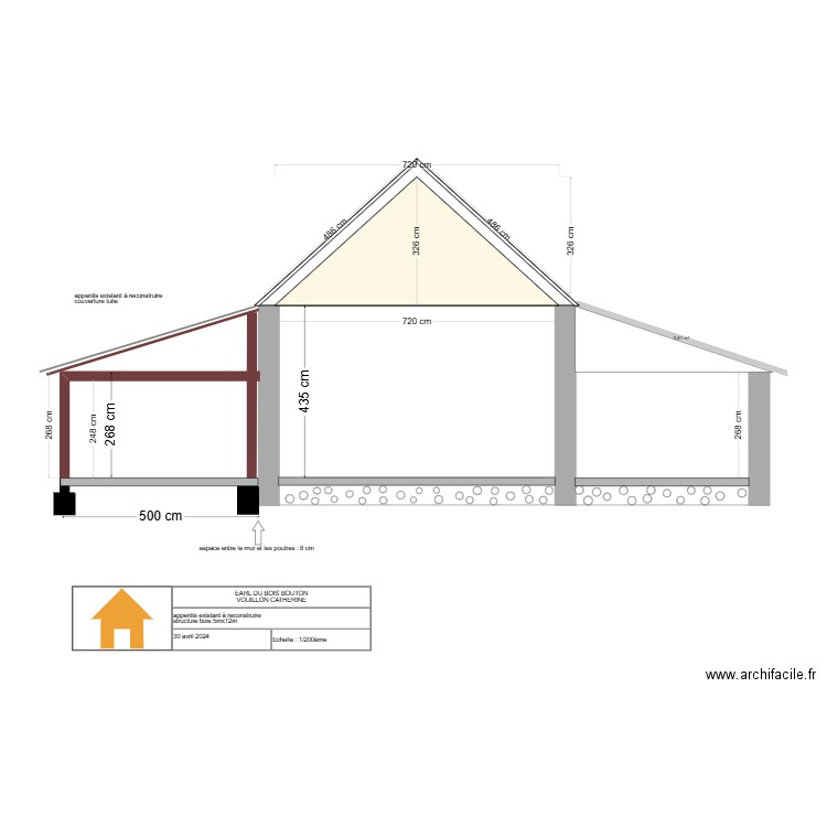 plan en coupe martin. Plan de 0 pièce et 0 m2