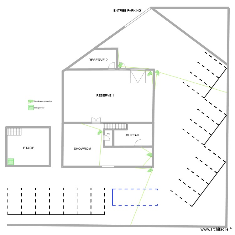 BASTIDE RIORGES. Plan de 2 pièces et 56 m2