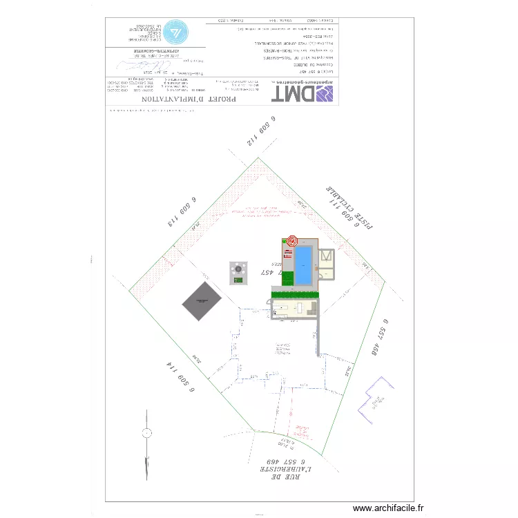 Gazebo piscine 2. Plan de 4 Pièces et 77 m² Gazebo piscine 2. Plan de 4 Pièces et 77 m²