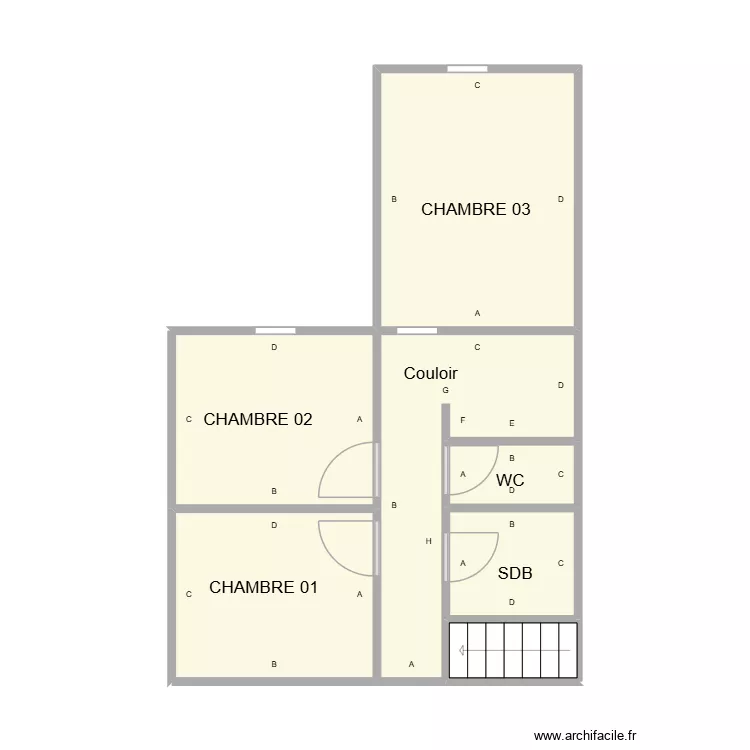 SAINT GILLES ETAGE PLOMB THELENE. Plan de 7 et 38 m² SAINT GILLES ETAGE PLOMB THELENE. Plan de 7 et 38 m²