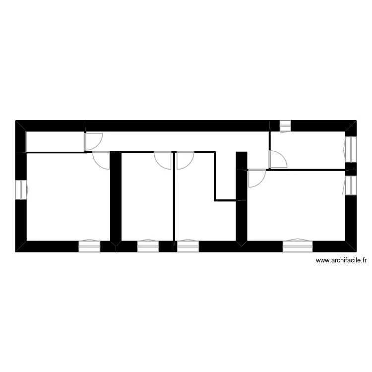 GASCON. Plan de 8  et 103 m²