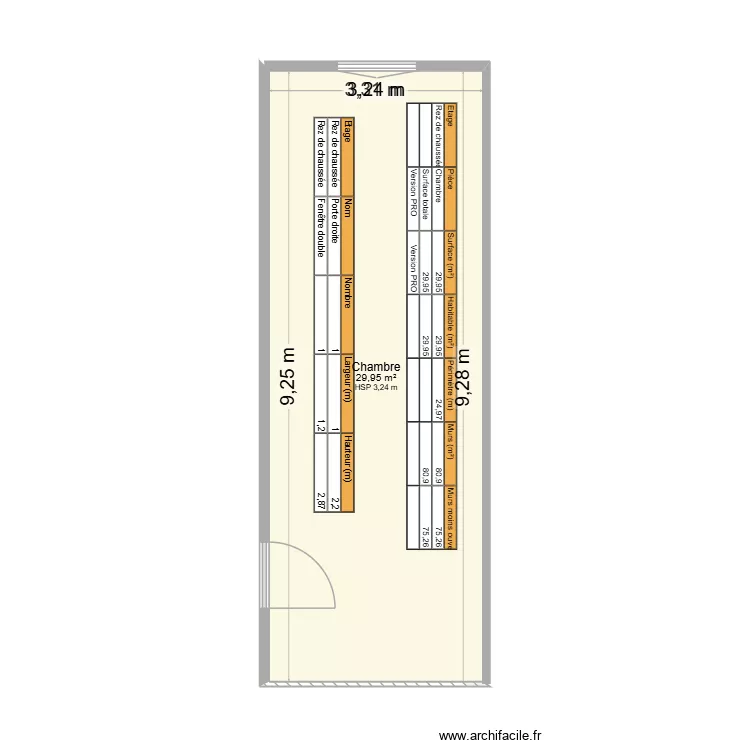 barbaste. Plan de 1  et 30 m²