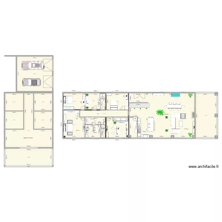 Villa Tarzan 40 test. Plan de 