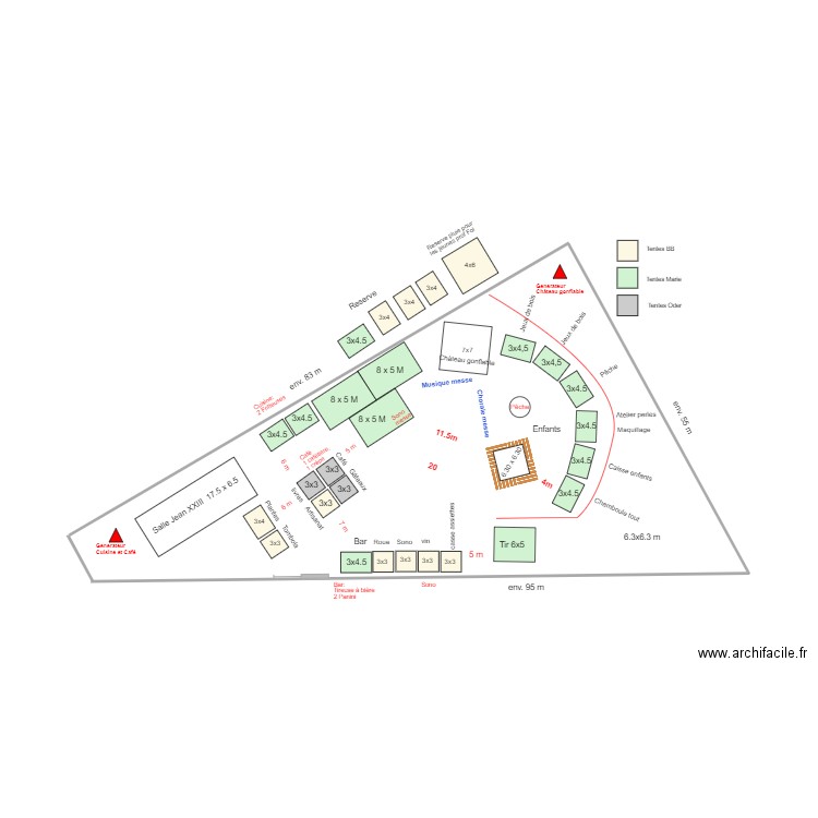 kermesse 6. Plan de 0 pièce et 0 m2