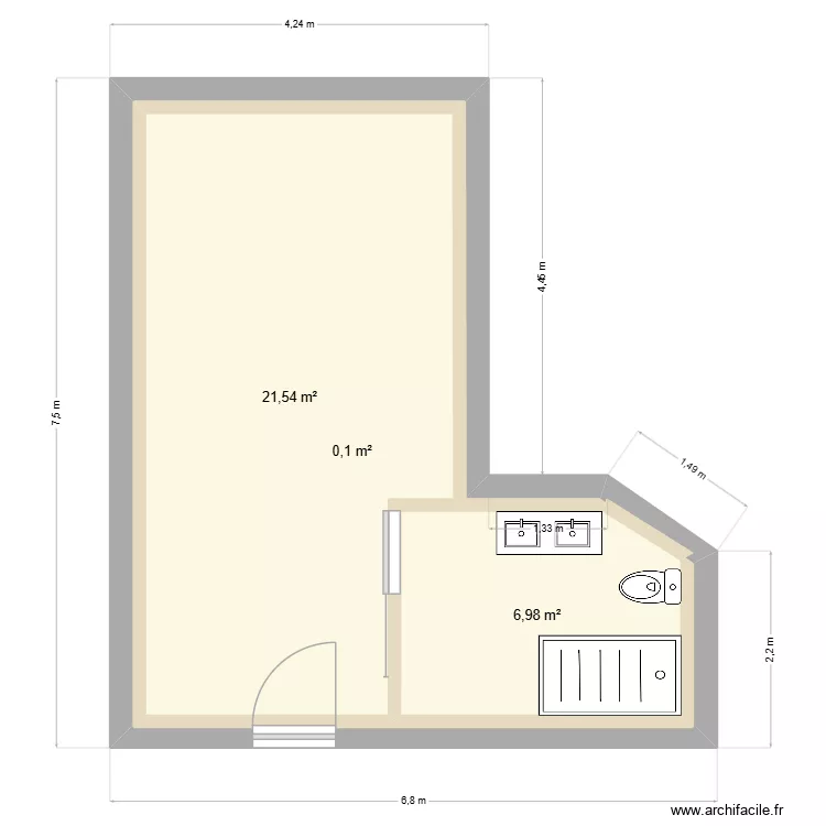 Nouveau L. Plan de 4 et 32 m² Nouveau L. Plan de 4 et 32 m²