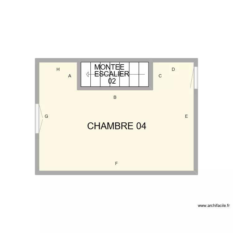 CAVEIRAC 2 EME ETAGE. Plan de CAVEIRAC 2 EME ETAGE. Plan de