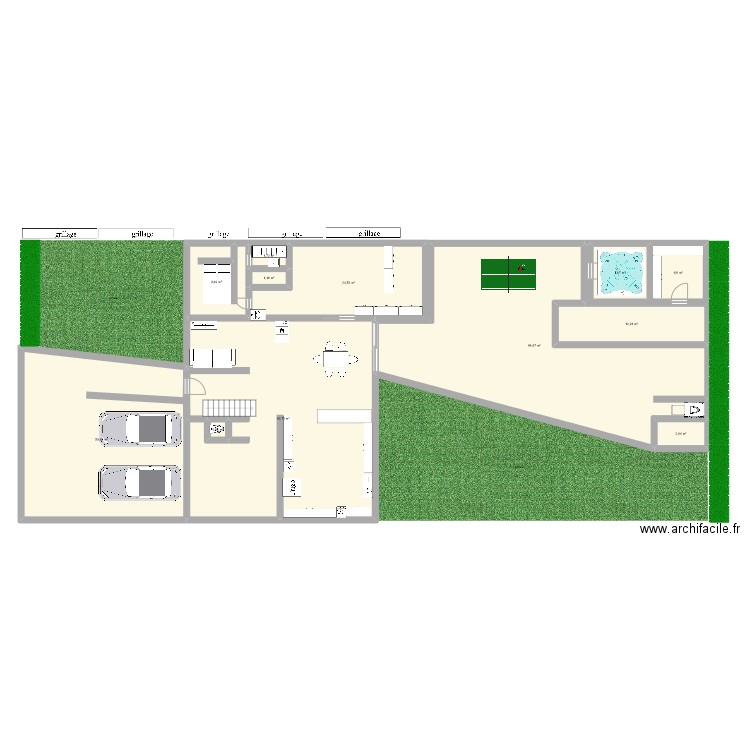 silouan grard. Plan de 17 pièces et 368 m2