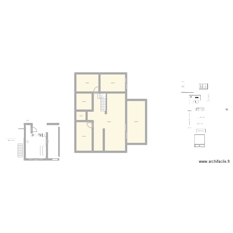 res saint1. Plan de 7 pièces et 107 m2