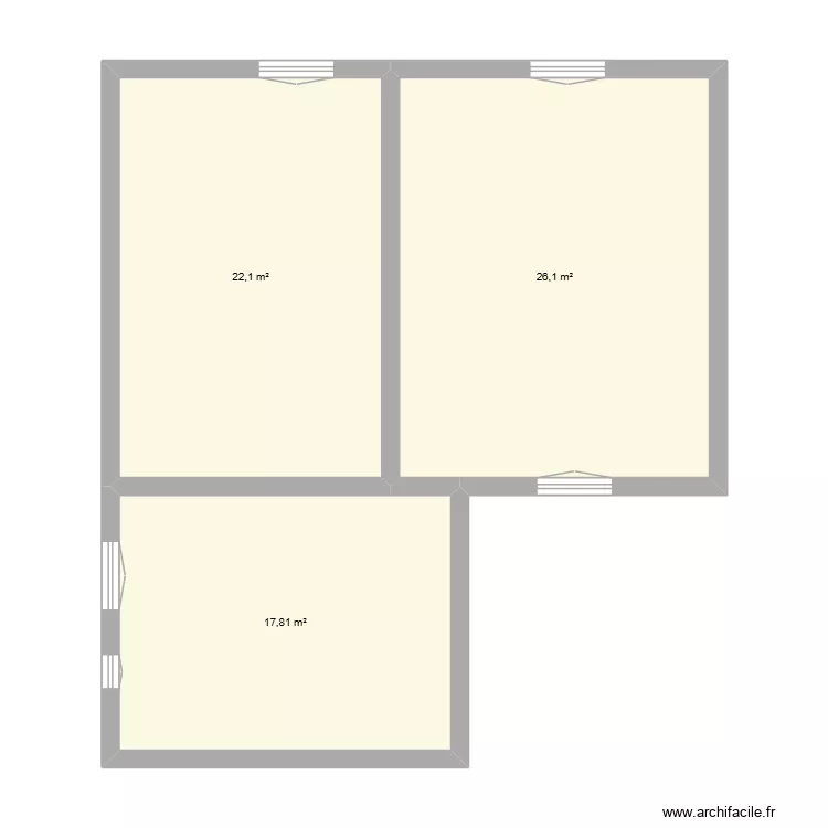 plan aubry. Plan de 19  et 202 m²
