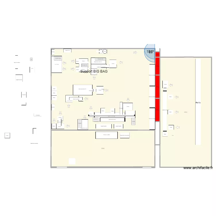 Plan atelier ouverture V4. Plan de 