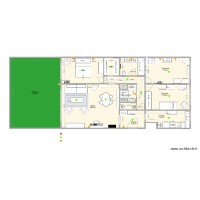 Plan Aguesseau avec cotes mesurées et aménagement + dressing + aménagements V8