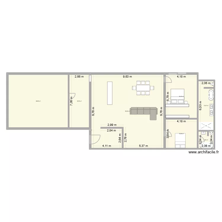 RENOV FERME. Plan de 7 et 226 m² RENOV FERME. Plan de 7 et 226 m²
