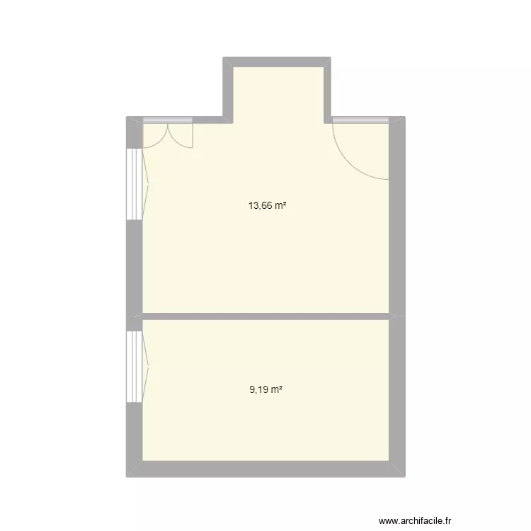 Appart Nati. Plan de 1 Pièce et 22 m² Appart Nati. Plan de 1 Pièce et 22 m²