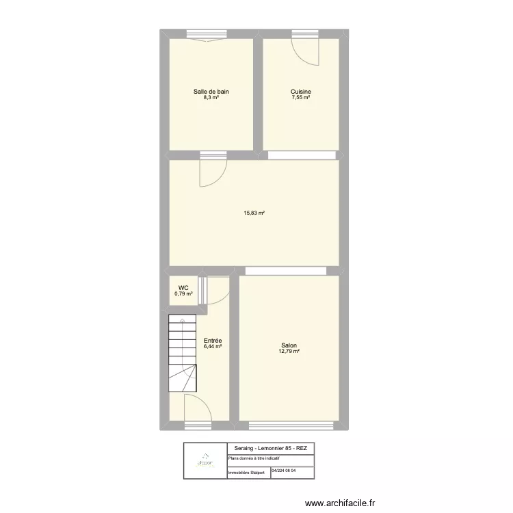 Lemonnier REZ. Plan de 