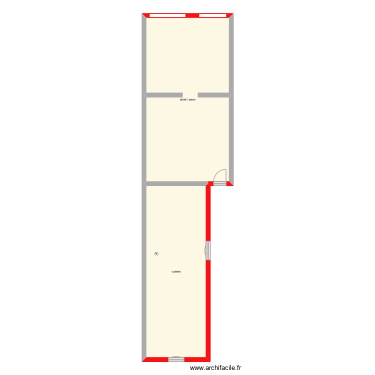 lacaud rdc &eacute;tape 1. Plan de 0 pièce et 0 m2