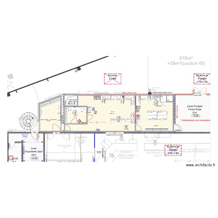 LA MOTTE SERVOLEX V6. Plan de 4 pièces et 84 m2