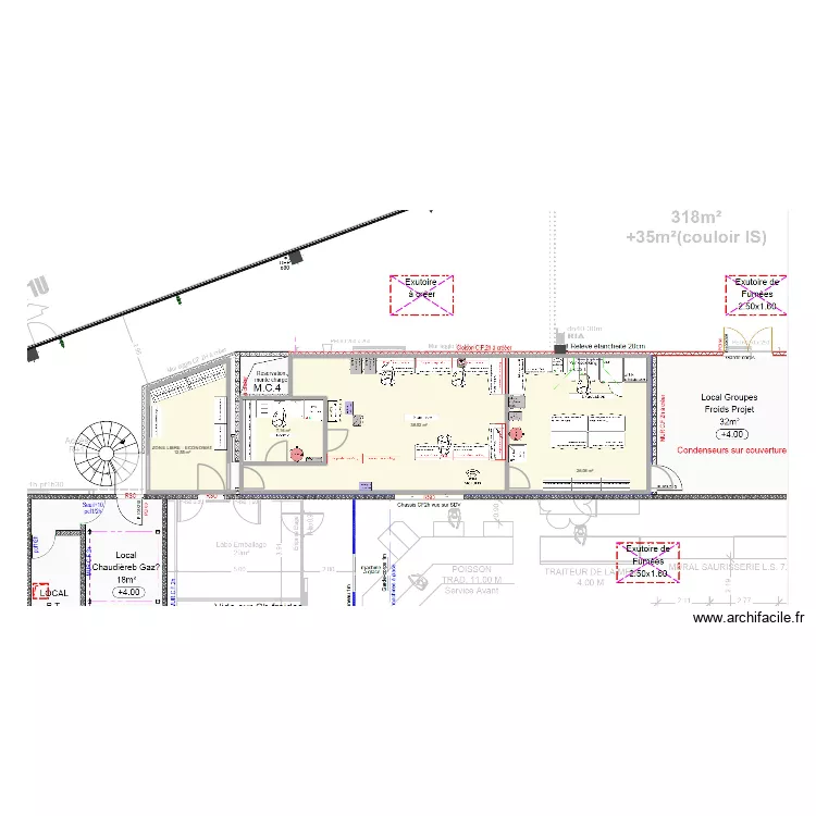 LA MOTTE SERVOLEX V6. Plan de 