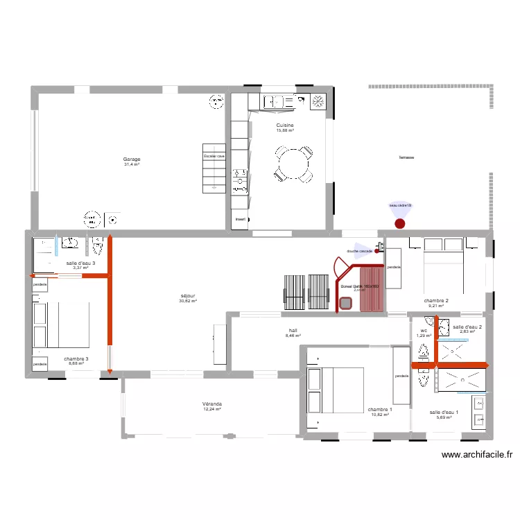 initial Allemagne transformation de base bis variante. Plan de 