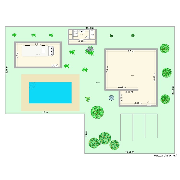 Monterrico. Plan de 7 pièces et 793 m2