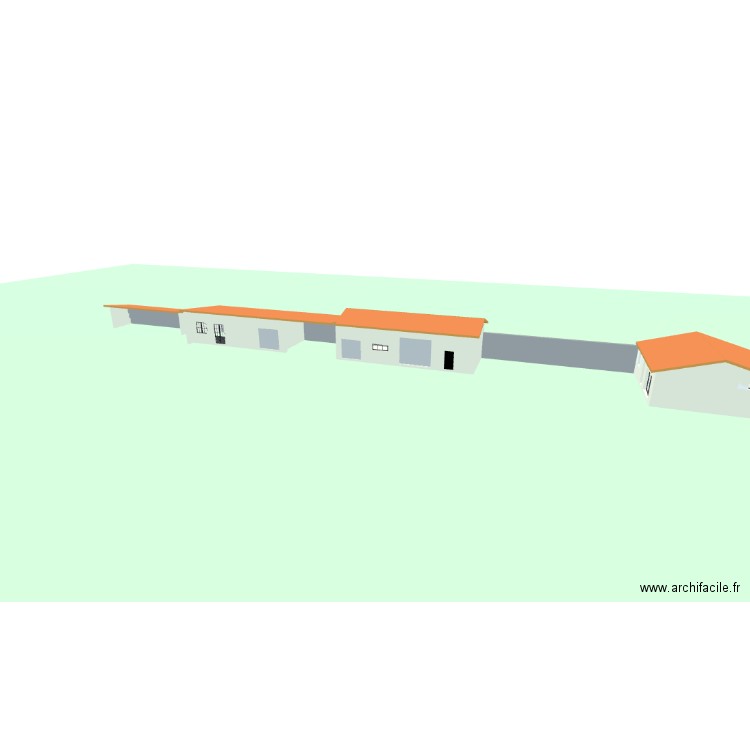 PLAN Façades 2.2. Plan de 2 pièces et 128 m2