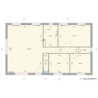 Etage Variante avec modif de la SDB Haute et Chambre