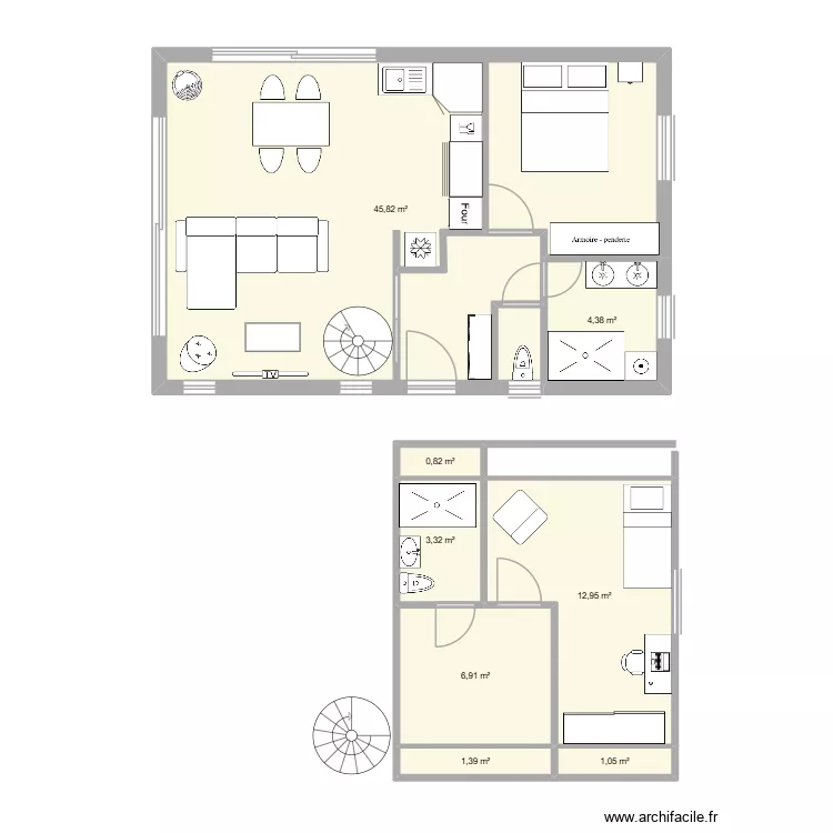 JESS2. Plan de 8 pièces et 77 m² JESS2. Plan de 8 pièces et 77 m²