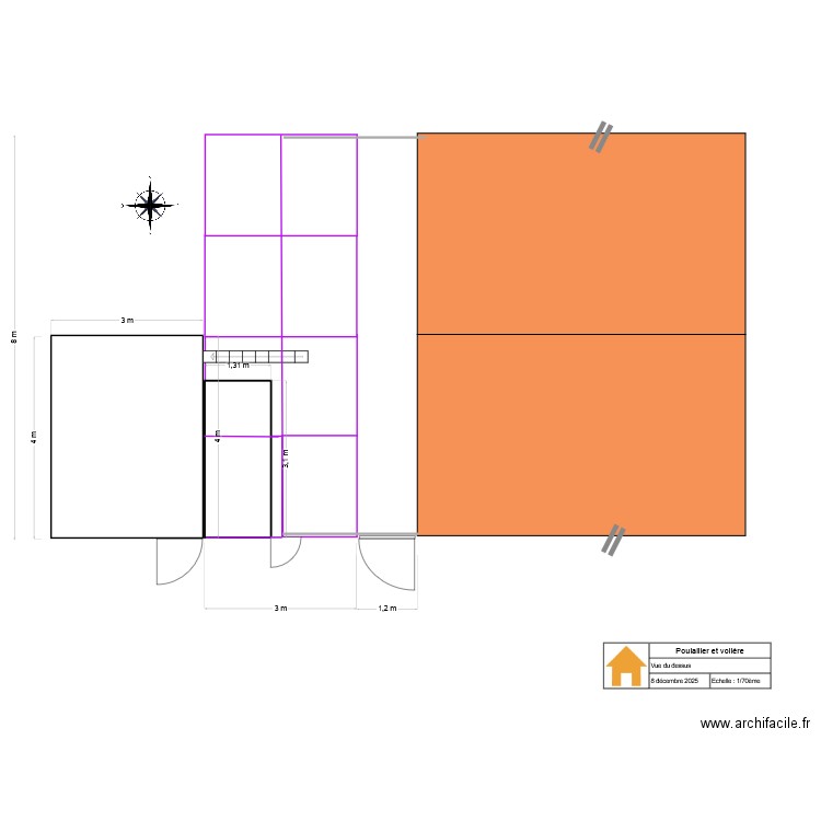 Poulailler dessus. Plan de 0 pièce et 0 m2