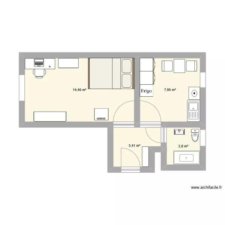 FREIBURG. Plan de 4 et 28 m² FREIBURG. Plan de 4 et 28 m²