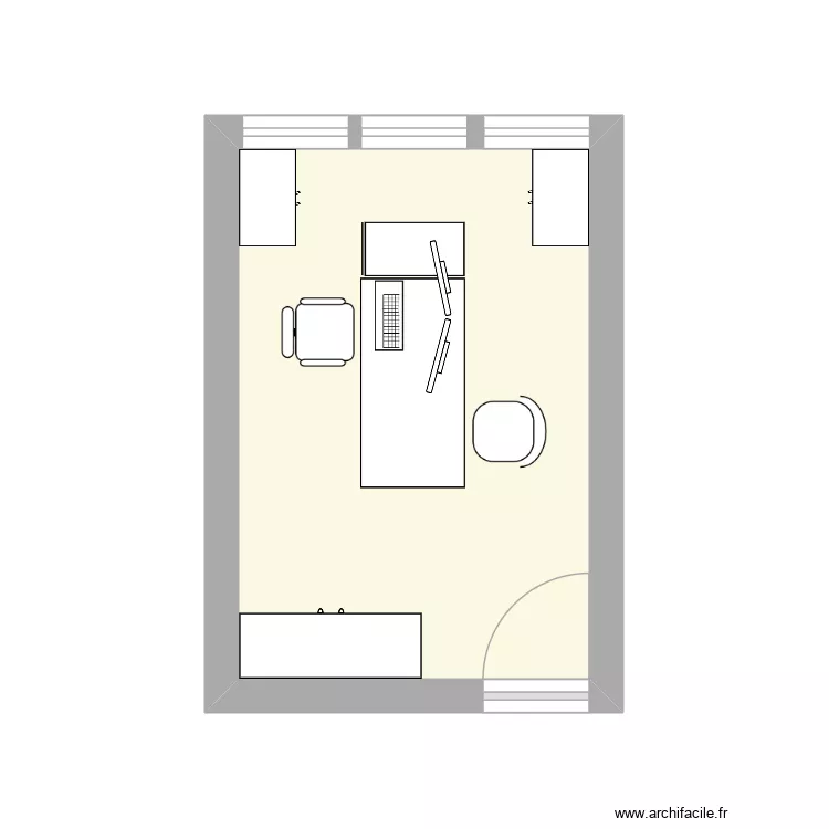 BO THIERS CHEFFE POLE IDEALE. Plan de 1  et 11 m²