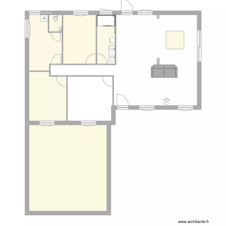 Maison 2026 - Extension. Plan de 6 et 77 m² Maison 2026 - Extension. Plan de 6 et 77 m²